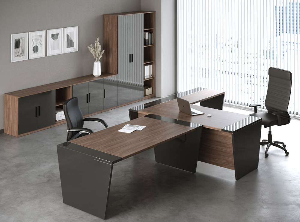 Тумба подкатная 2 ящика ASTI (АСТИ), древесный