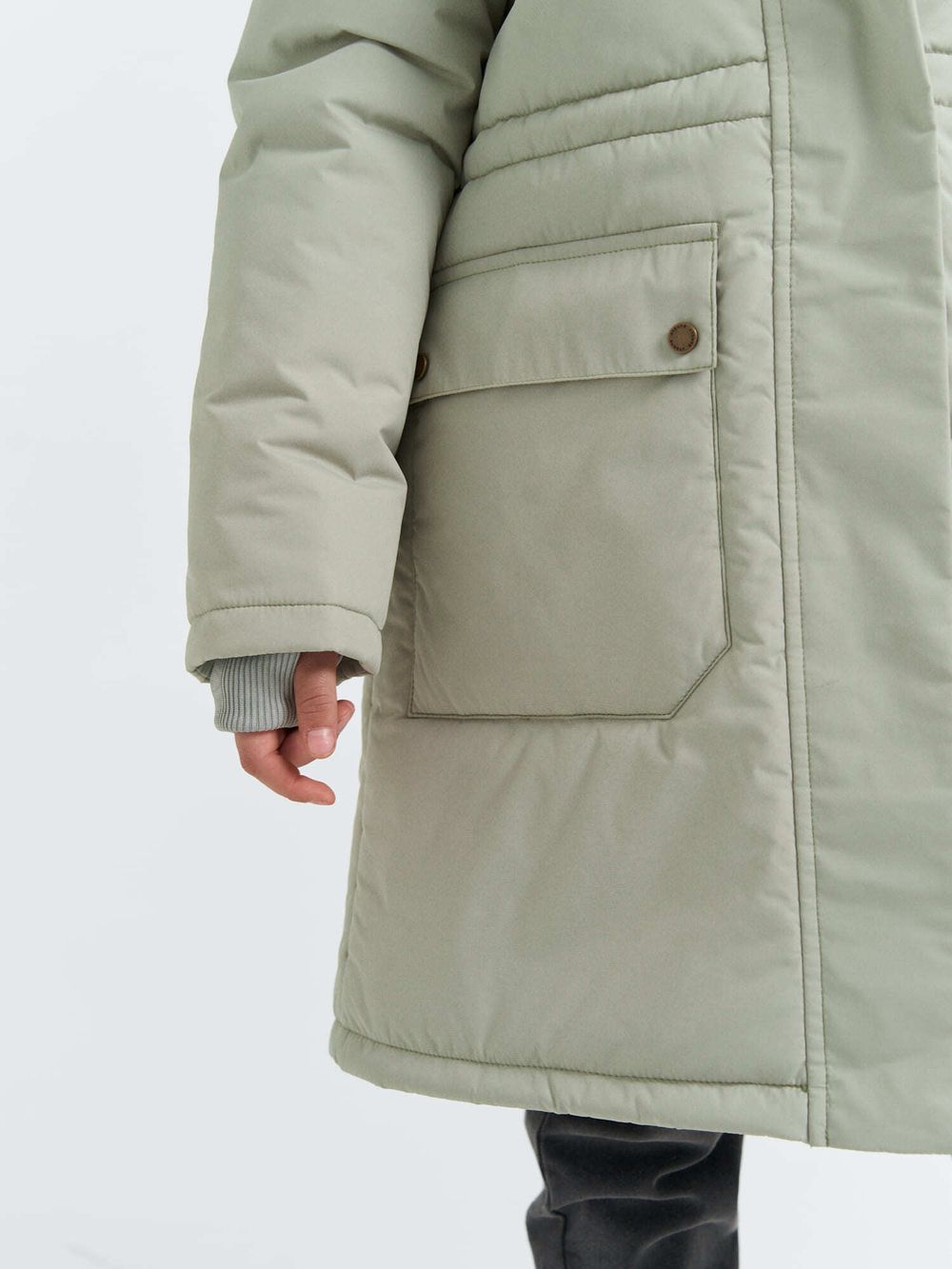 Пальто демисезонное "Шалфей" 7+