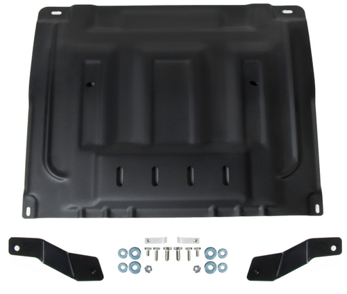 Защита картера и КПП AutoMax для Hyundai Creta II (V - 1.6; 2.0) 2021-н.в., сталь 1.5 мм, с крепежом, штампованная, AM.2393.1