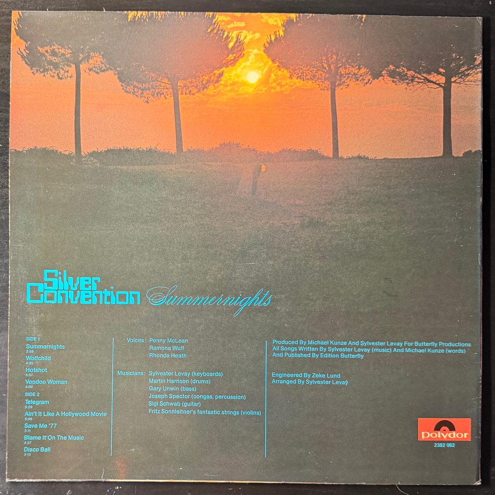 Silver Convention ‎– Summernights (Скандинавия 1977г.)