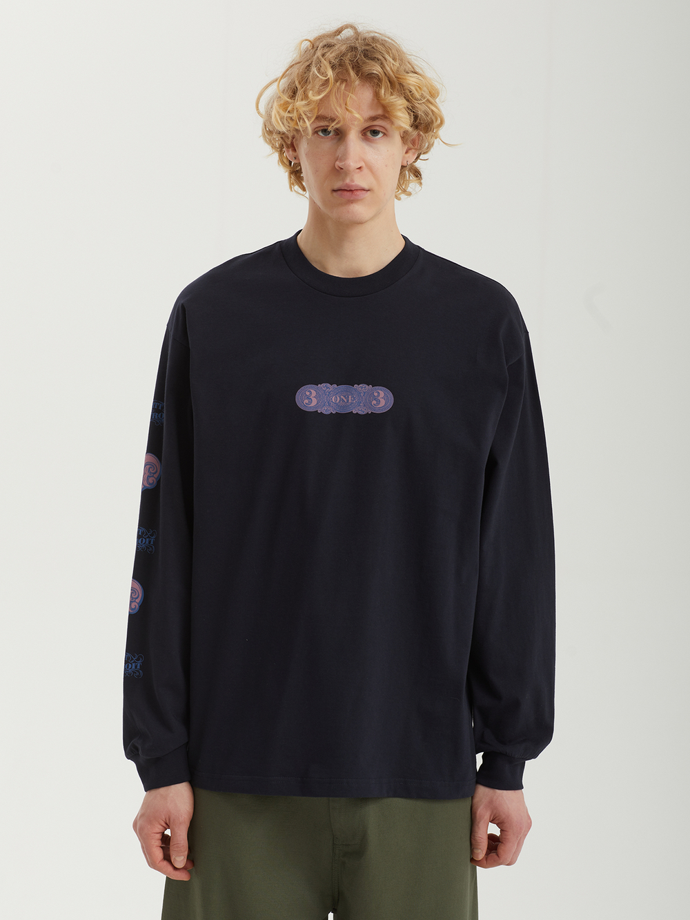 Мужской Лонгслив 3 One 3