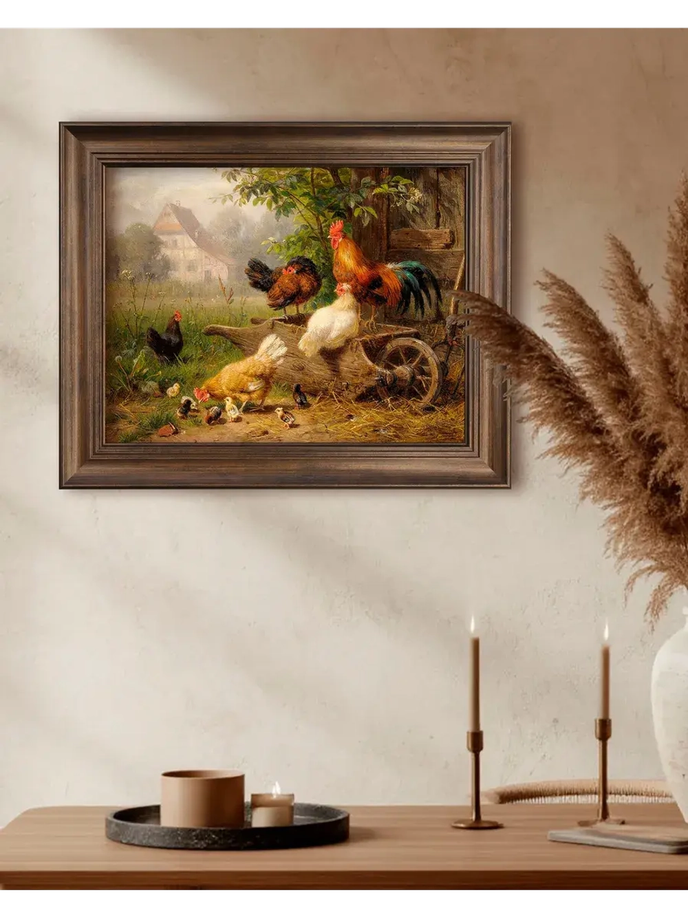 Картина интерьерная на холсте в раме 25*31 см