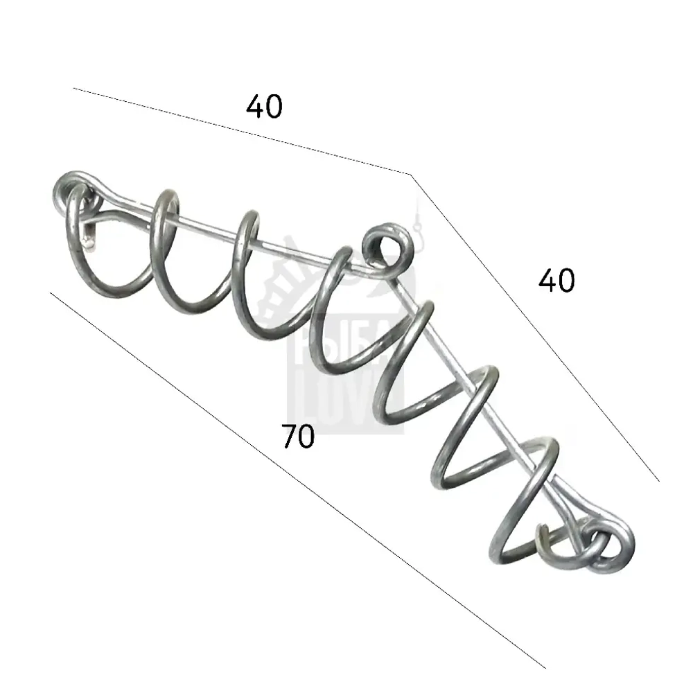 Пружина поперечная рыболовная 70 мм металл