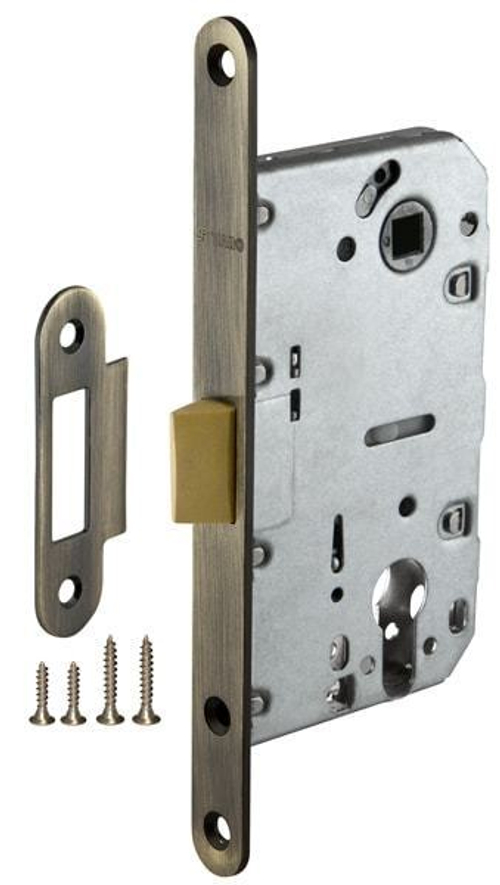 Замок под цилиндр пластик Фуаро PLASTIC P85C-50 AB, цвет бронза (гарантия - 12 месяцев)