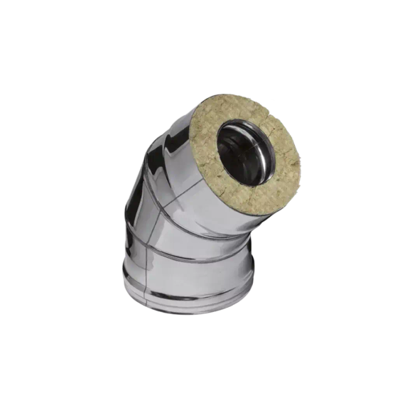 Колено Ferrum DN180*280 45 градусов 0,8/430 сэндвич 23092