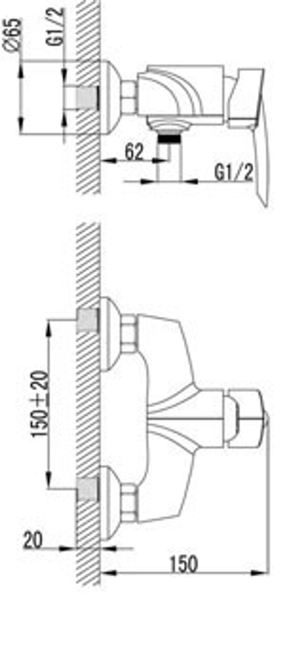 LEMARK Серия MARS. Смеситель для душа – LM3503C