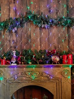 ULD-N1815-180-DTA MULTI IP20 Сетка светодиодная с контроллером. 1.8х1.5м. 180 светодиодов. Разноцветный свет. Провод прозрачный. TM Uniel.