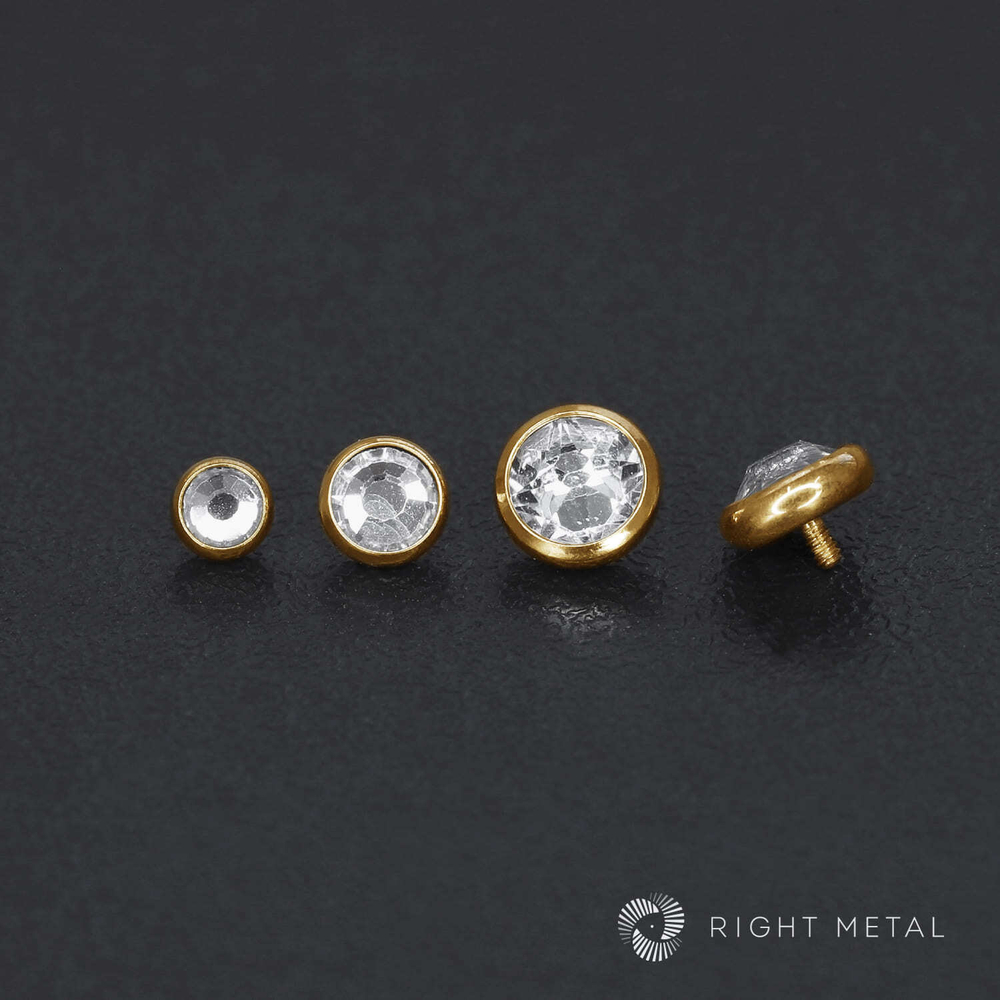 Накрутка Crystal PVD Yellow