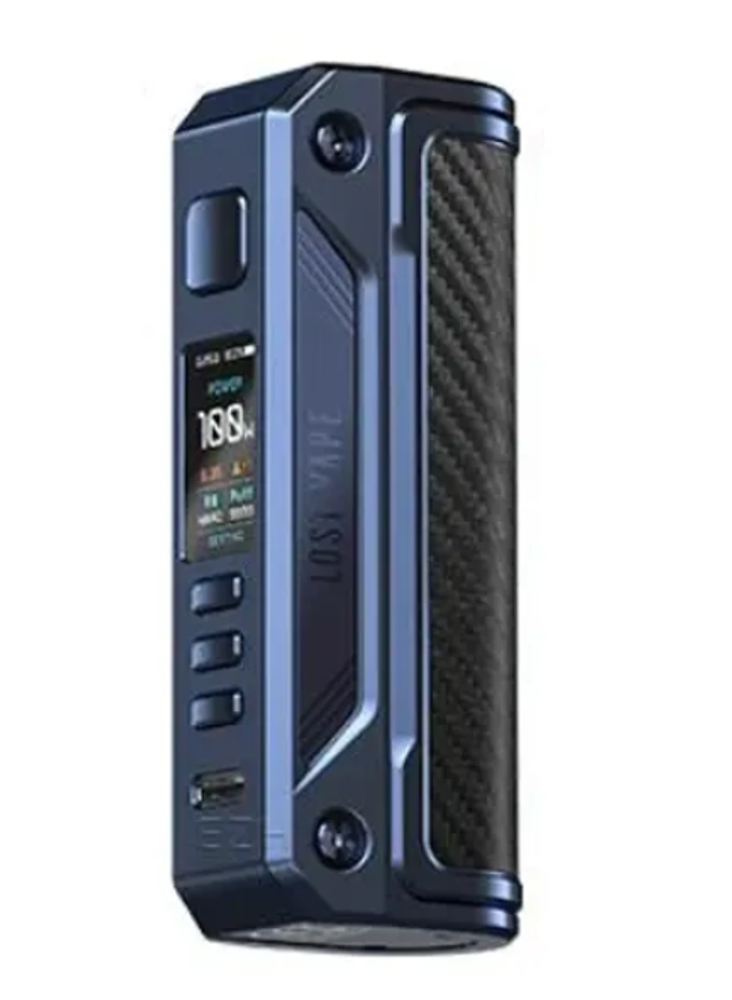 Боксмод Lost Vape Thelema Solo 100W Mod - Sierra Blue Carbon Fiber Боксмод Lost Vape Thelema Solo 100W Mod - Sierra Blue Carbon Fiber