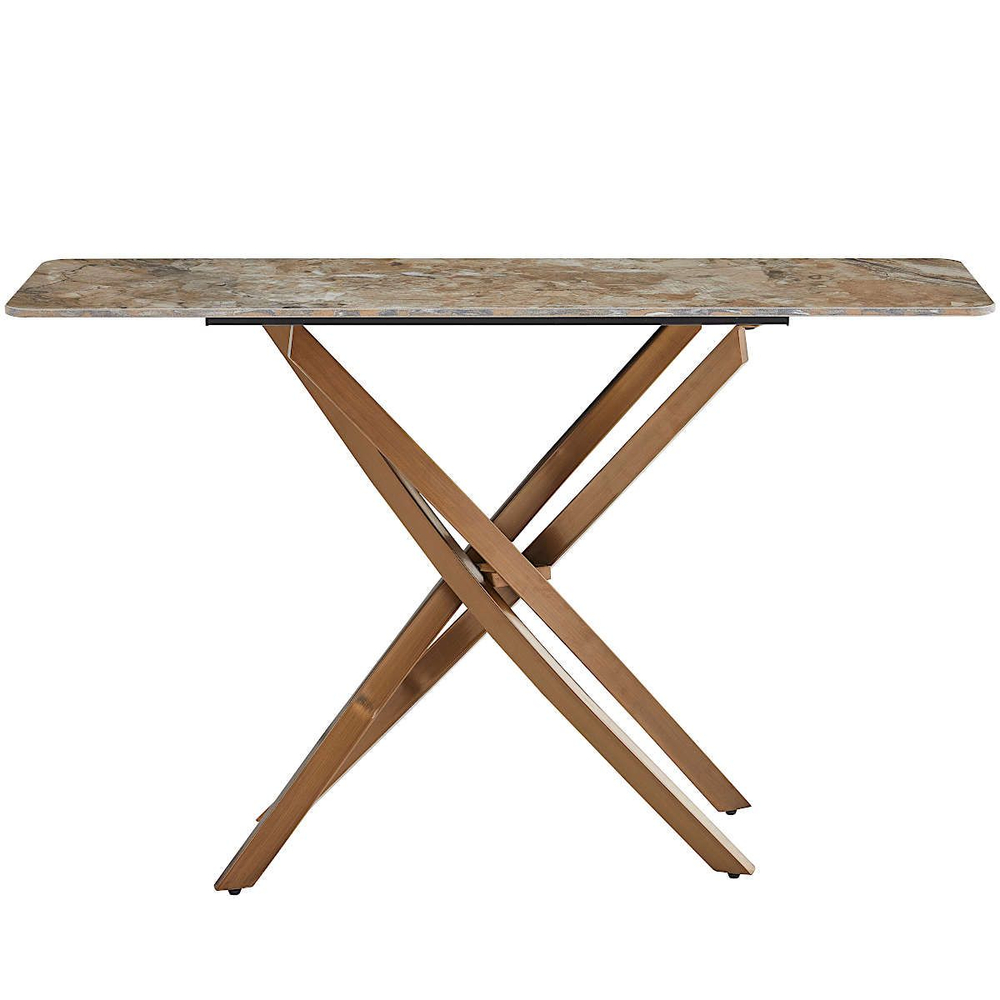 Консольный столик LA ALTA SENAFE керамика 120*35*76, каркас бронза