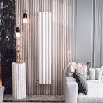 Радиатор WARMMET водяной настенный вертикальный Power 76V (W) БЕЛЫЙ RAL9016