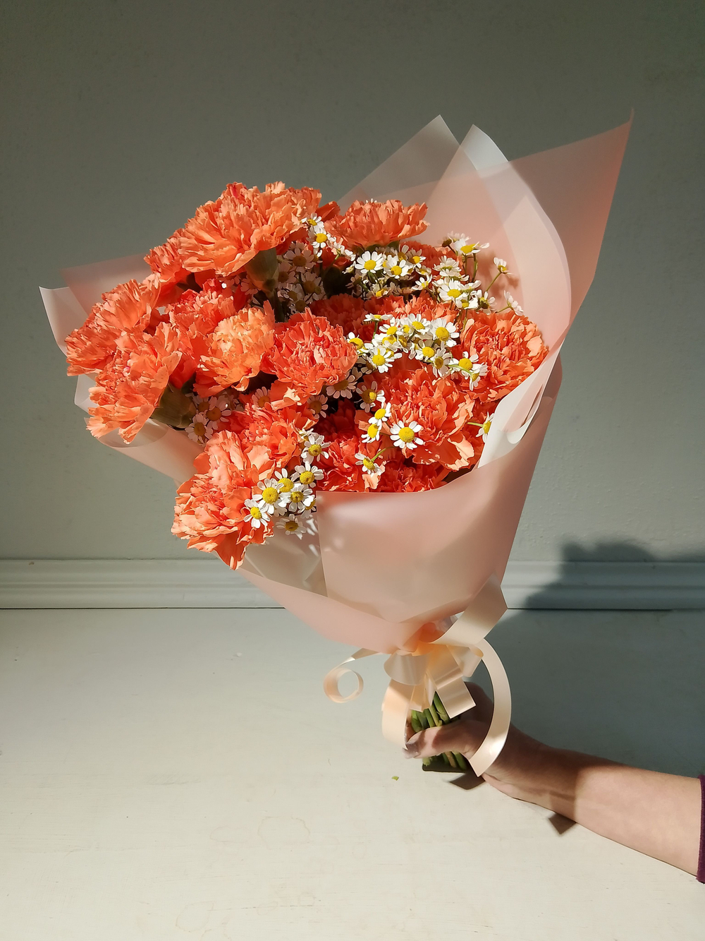 Букет из хризантем и альстромерии (С0033)