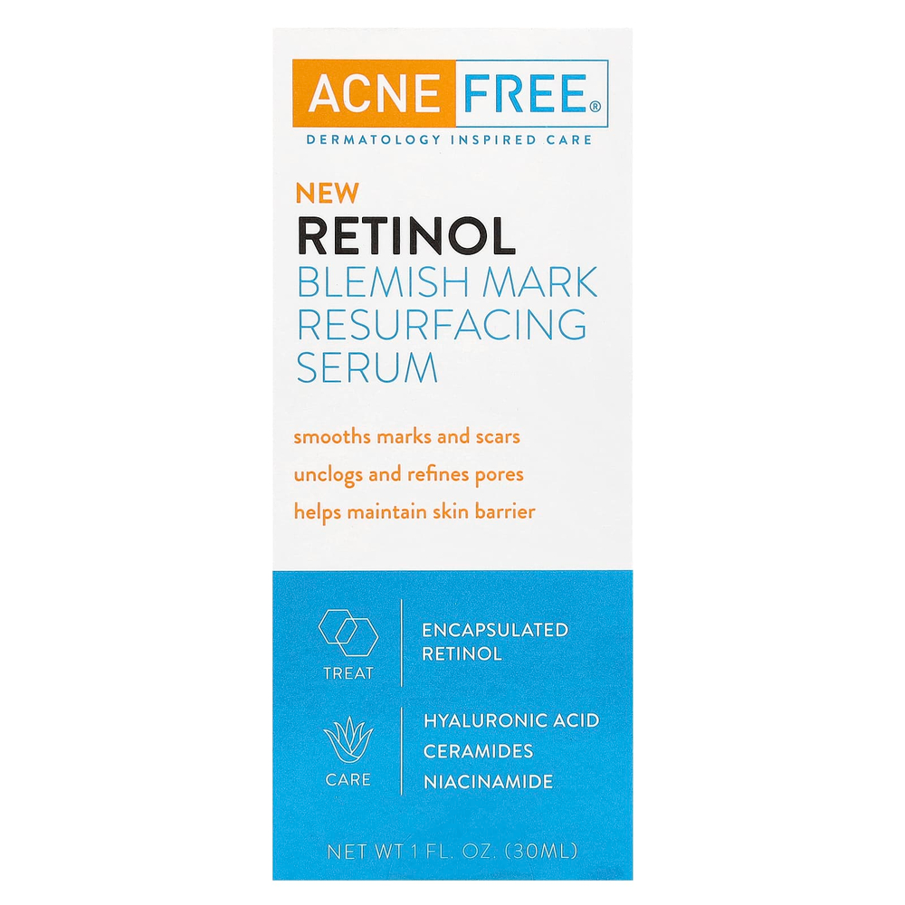 ACNE FREE, Очищающая сыворотка от пятен с ретинолом, 30 мл (1 жидк. Унция)