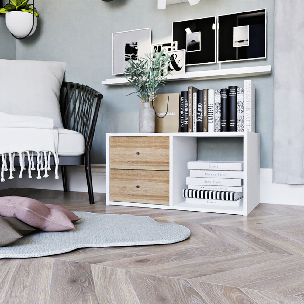 QBox Набор ящиков (2 шт) - Дуб сонома R Lamarty