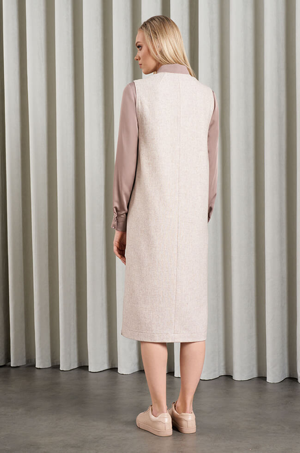 51515 Платье женское (бежевый меланж)