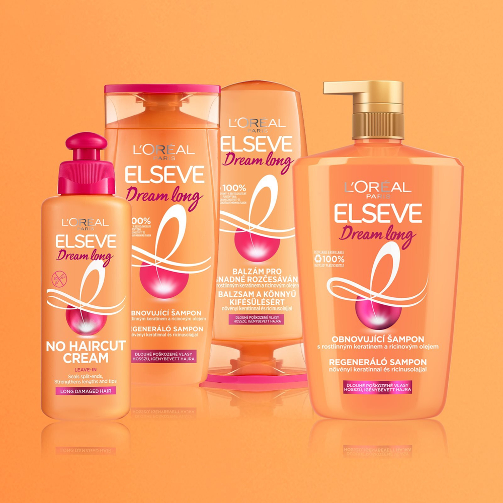 L’Oreal Paris Elseve Dream Long - шампунь для восстановления волос с дозатором /   1000  ml  / GTIN 3600524068318