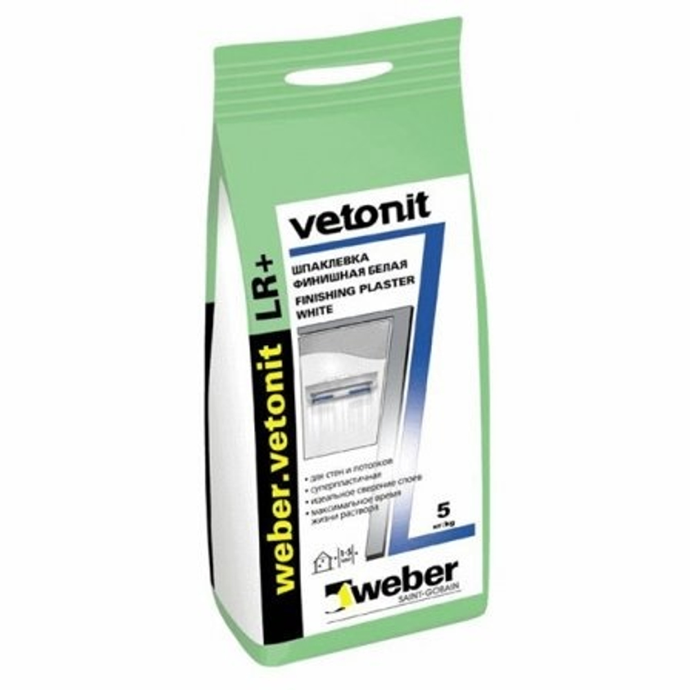 Шпаклевка Vetonit LR + финишная, 5 кг