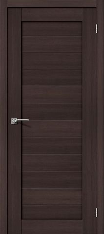 Межкомнатная дверь Браво-21 Wenge Melinga без стекла, ТМ Браво