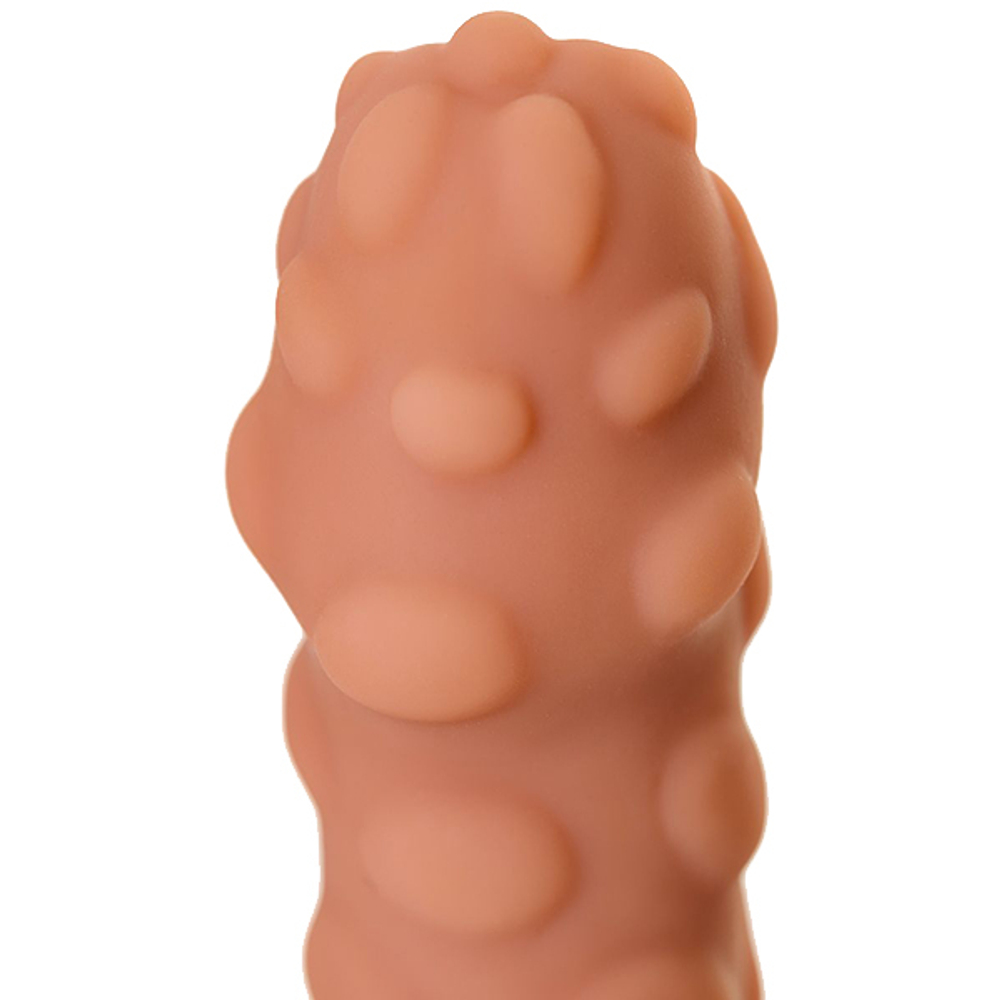 Телесная насадка на фаллос 12,7см с крупными бугорками Kokos Extreme Sleeve 011 S Size