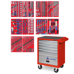 Набор инструментов &quot;ЛИДЕР&quot; в красной тележке, 270 предметов МАСТАК 52-05270R