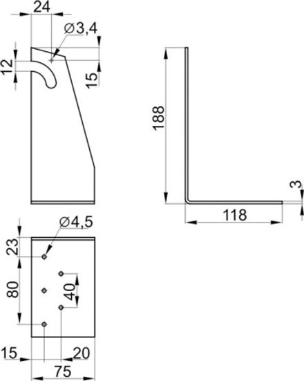 Кронштейн 480 правый (ОЗМФ)(30)