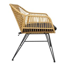 Кушетка Vetle Bent, 125х68х81 см, ротанг