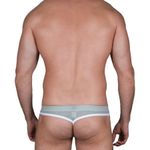 Мужские трусы стринги серые Sesmik Active