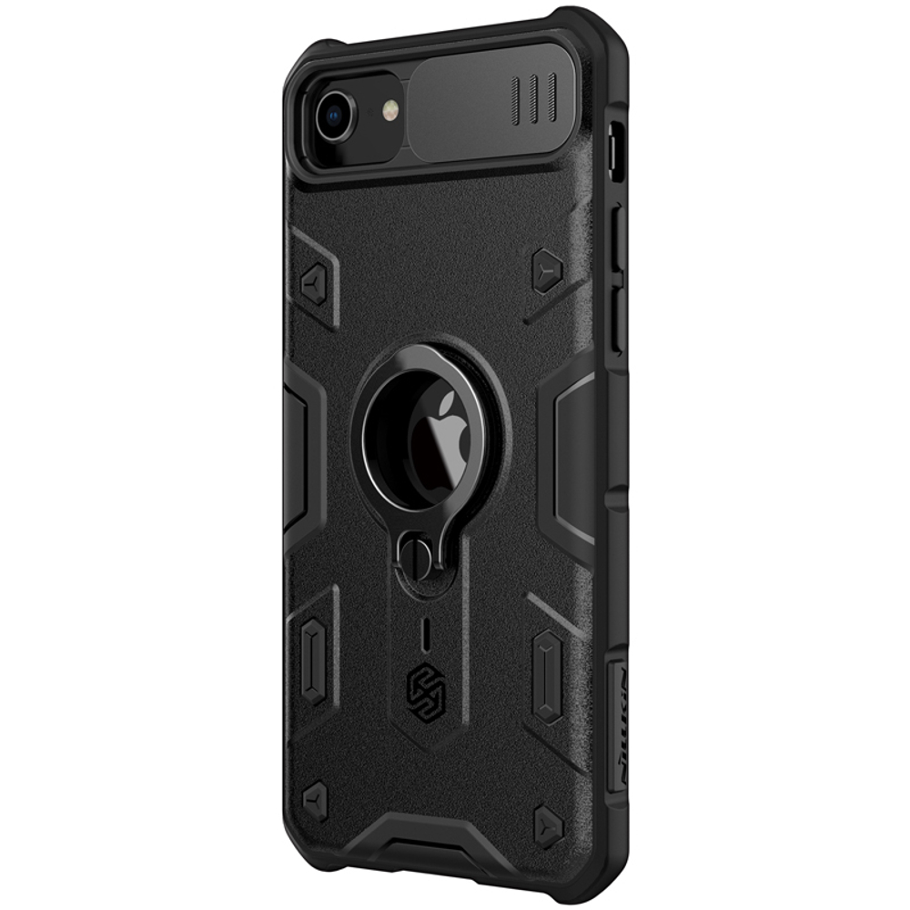 Чехол для iPhone SE (2020), iPhone 7 и 8 от Nillkin серии CamShield Armor Case с защитной шторкой задней камеры