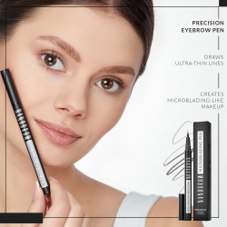 Nanobrow Microblading Pen - Точный водостойкий карандаш для бровей оттенок Dark Brown, 1 ml