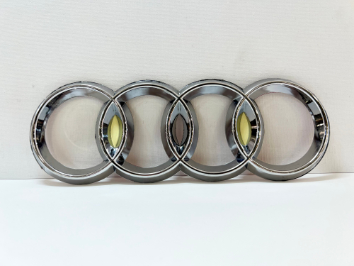 HH-184 / Логотип (шильдик, надпись, эмблема) "Audi" 27 см для крышки багажника / решетки радиатора / капота (1 шт.)