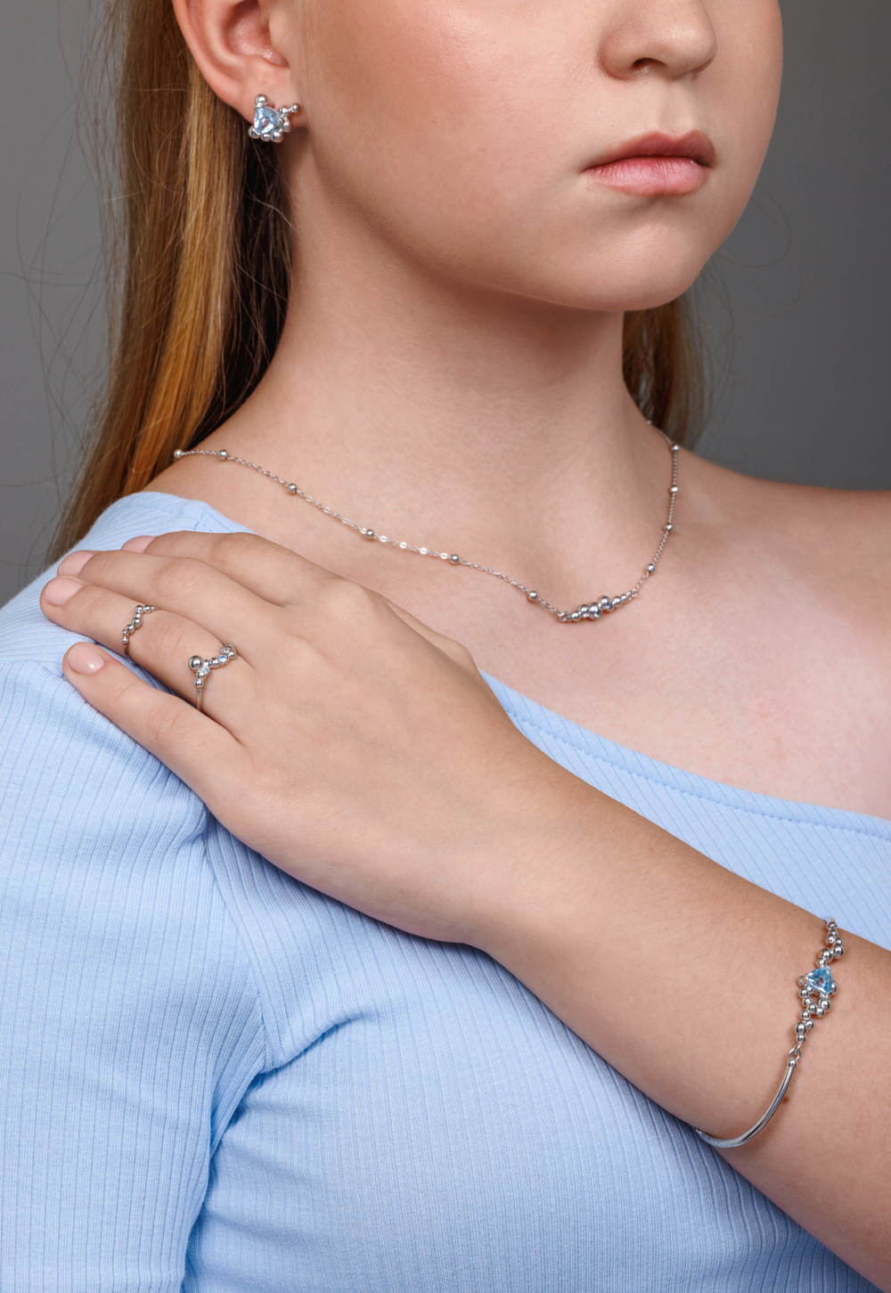 Кольцо фаланговое из серебра без вставок