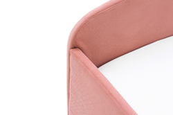 Детская мягкая кровать с ящиком Бельмарко Letmo пудровый велюр