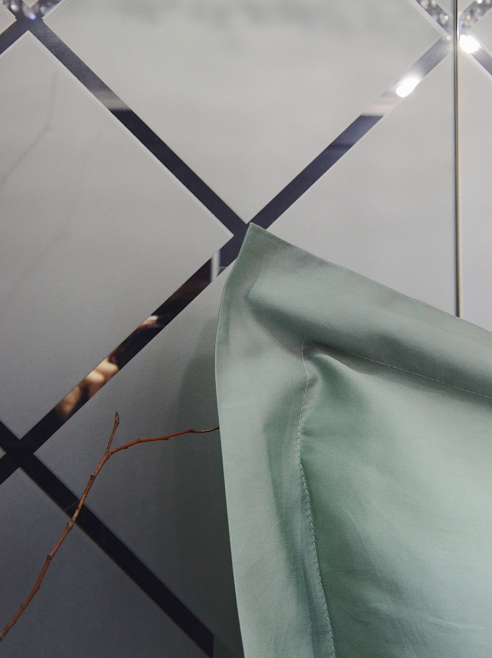 Постельное белье La Perla Light Green евро