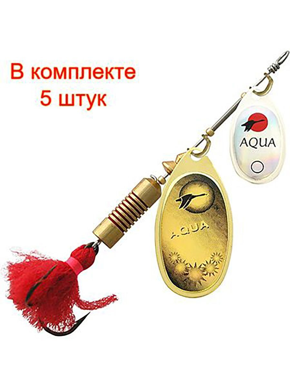 Блесна вертушка DOUBLE AGLIA 10,0g, № 1 + № 3, DUA-03