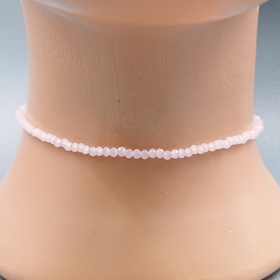 Чокер из бисера 3 мм. Розовый