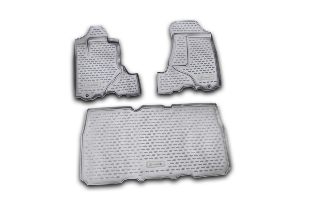 Коврики Standard, в салон HONDA Element 2003- , 3 шт. (полиуретан, чёрные) Element.NLC.18.17.210