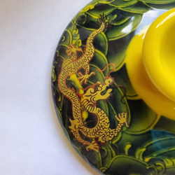 242022.2 Кружка "Дракон Желтый" В ПОДАРОЧНОЙ КОРОБКЕ, фарфор