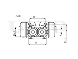 Цилиндр тормозной колесный UNIO BRC-20507