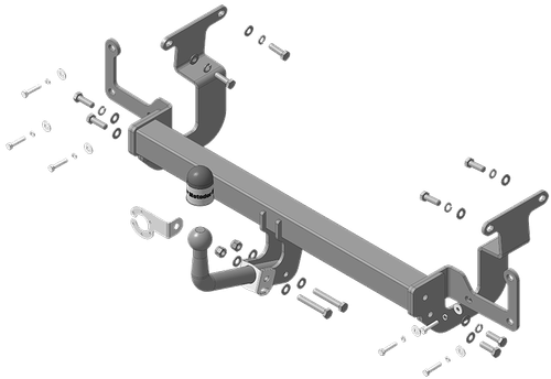 Фаркоп Motodor Peugeot Expert, Traveller, Citroen Jumpy, Spacetourer, c 2016, Opel Vivaro, Zafira Life с 2019 (оцинк. Шар) арт.91602-A