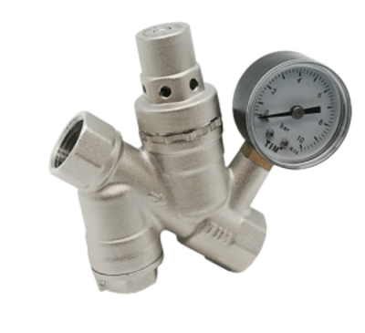 Редуктор давления с фильтром и манометром 1/2 "TIM" 1/40