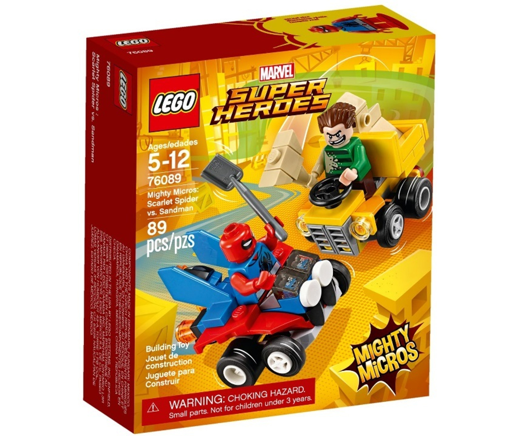 LEGO Super Heroes: Mighty Micros: Спайдер-Мэн против Песочного человека 76089 — Scarlet Spider vs. Sandman  — Лего Супергерои Марвел