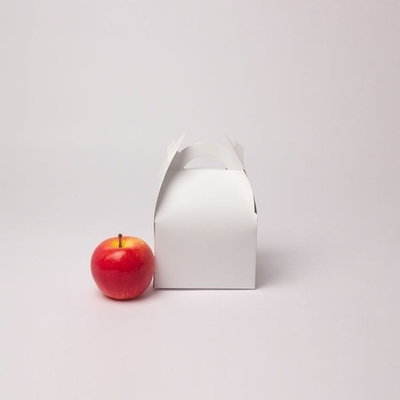 Коробка сундучок 13x9x13, белый, картон