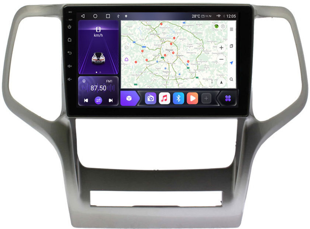 Магнитола для Jeep Grand Cherokee WK2 2010-2013 - Carmedia OL-9254 QLed, Android 12, TS10, CarPlay, 4G SIM-слот