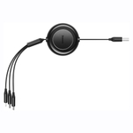 Кабель Baseus Bright Mirror II Series Retractable 3in1 Fast Charging Data Cable USB to M+L+C 3.5A 1.1m - Black