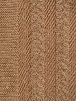 Плед 130x170 Косы ПД039-08 бежевый