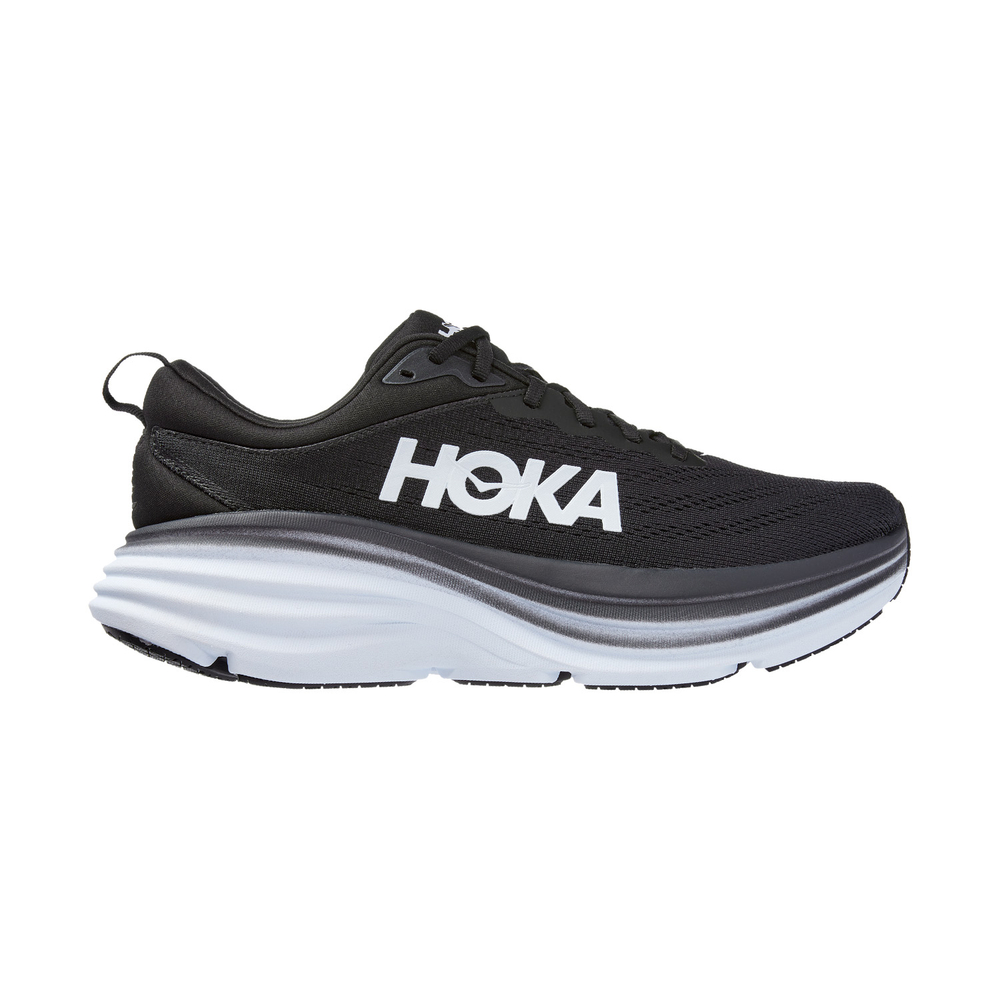 Кроссовки HOKA BONDI 8 Black White арт. 1123202BWHT, чёрный, муж.