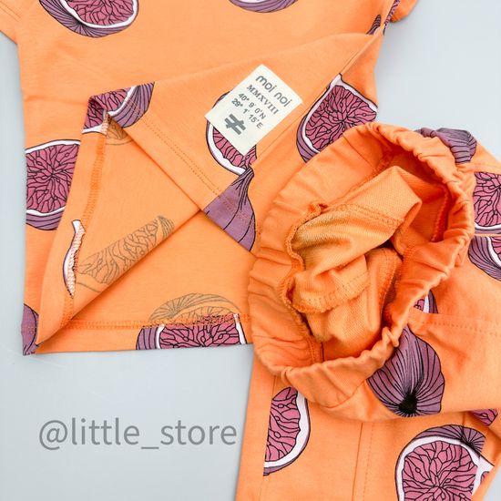 Комплект хлопковый Moi Noi, Инжир на оранжевом
