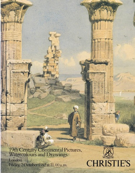 Каталог аукциона Christie's, Лондон, Европейская живопись, акварели и рисунки XIX века от 2 октября 1992 года