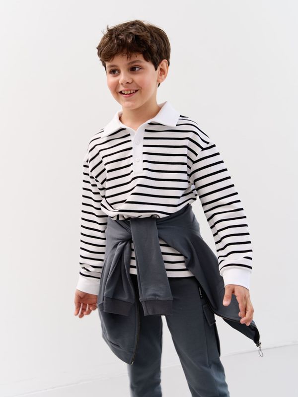 Свитшот поло облегченный 