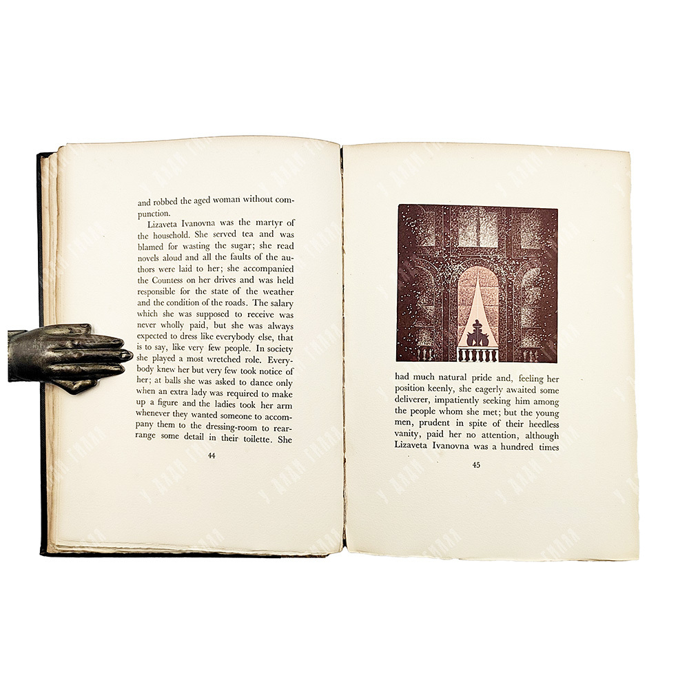 [Редкость] Пушкин А.С. Пиковая дама. Лондон: The Blackmore Press, 1928. Гравюры А.А. Алексеева